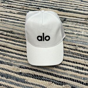 Alo white trucker hat!